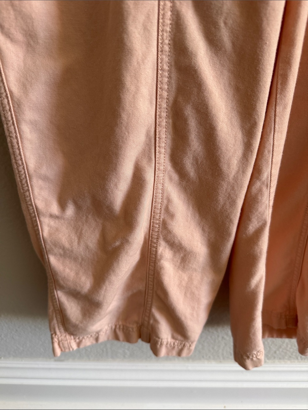 Madewell Peach Button-Front Jumpsuit - Picture 7 of 7